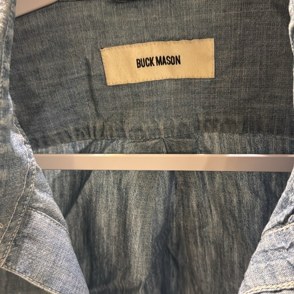 Buck mason short sleeve denim shirt - Picture 2 of 4